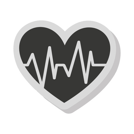 heart cardio isolated icon vector illustration graphicのイラスト素材