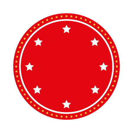 circle seal frame icon vector illustration designのイラスト素材