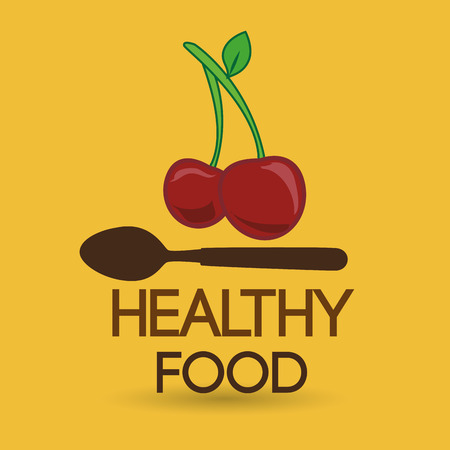 healthy vegetarian food label isolated icon design, vector illustration  graphicのイラスト素材