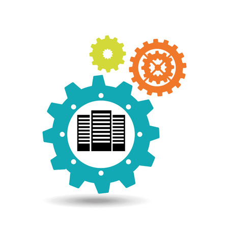 gears and technology icon design, vector illustration eps10のイラスト素材