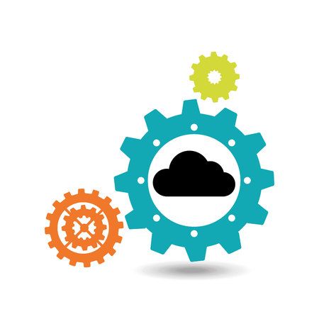 gears and technology icon design, vector illustration eps10のイラスト素材