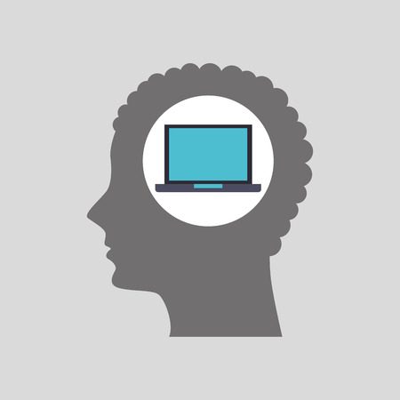 tech computer icon design, vector illustration eps10のイラスト素材