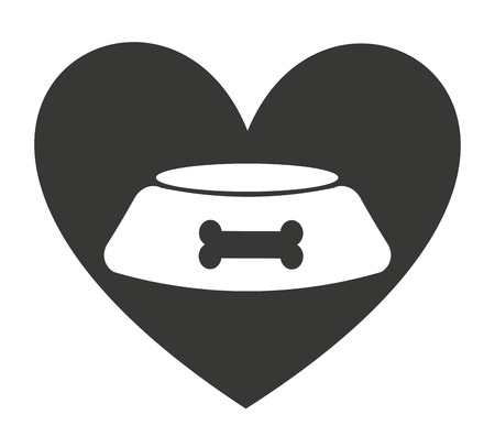 heart love pet mascot isolated icon vector illustration designのイラスト素材