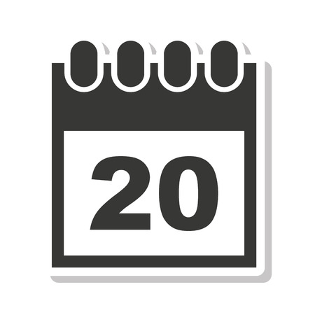 calendar reminder data icon vector isolated designのイラスト素材