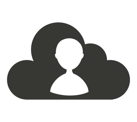 cloud computing isolated icon vector illustration designのイラスト素材