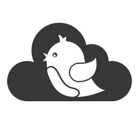 cloud computing isolated icon vector illustration designのイラスト素材
