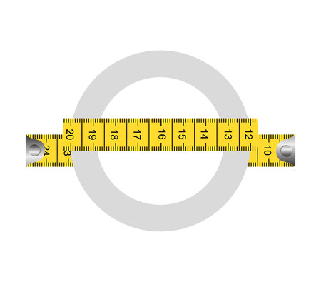 tape measure ribbon icon vector illustration graphicのイラスト素材