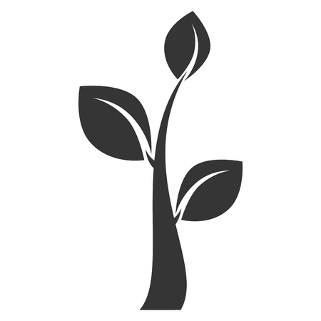 plant leaves eco , isolated flat icon designのイラスト素材