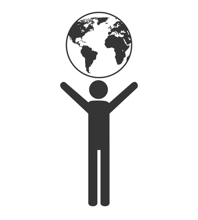 save world ecology , isolated flat icon designのイラスト素材