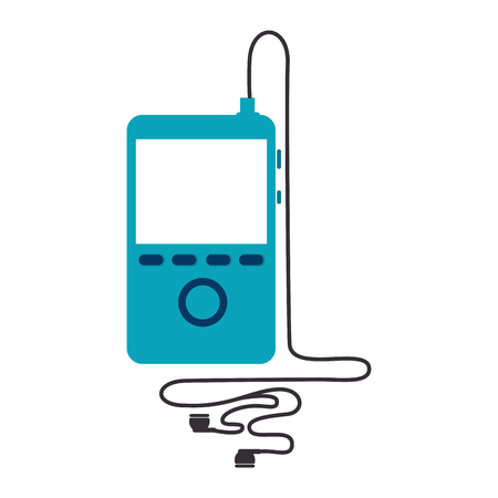MP4 music player , isolated flat icon vector illustrationのイラスト素材