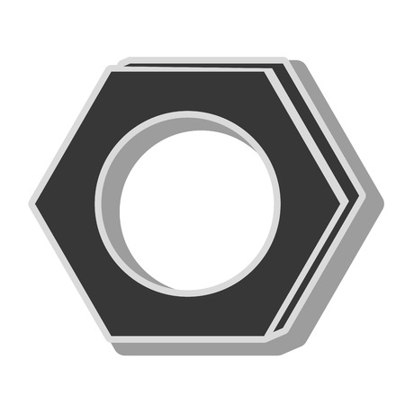 screw tool repair, isolated flat icon designのイラスト素材