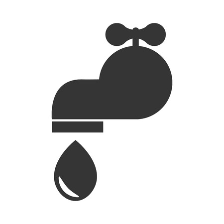 water tap faucet ,isolated flat icon designのイラスト素材