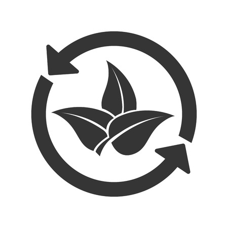 plant nature ecology, isolated flat icon designのイラスト素材