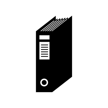 folder binder documents work archives office supplies desk  vector graphic isolated and flat illustrationのイラスト素材