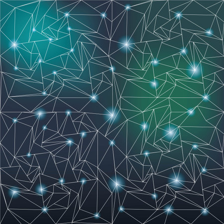 Star constellation light background, vector illustration