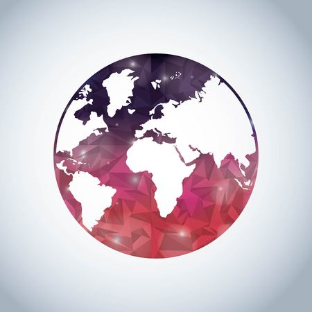 world earth planet design, vector illustrationのイラスト素材