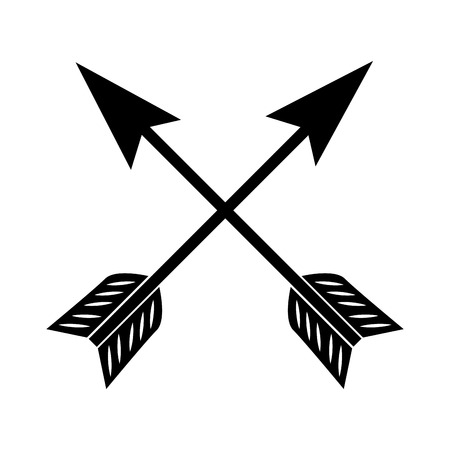 arrow western cowboy direction wild texas desert vector graphic isolated and flat illustrationのイラスト素材