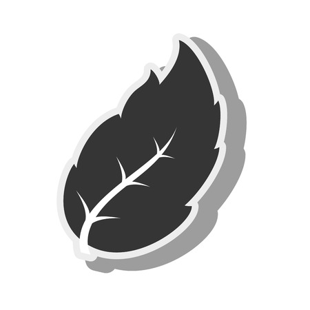 plant green leaf ecology leaves silhouette vector graphic isolated and flat illustrationのイラスト素材