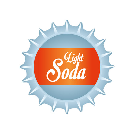 cap soda light drink bottle aluminium cola silhouette vector graphic isolated and flat illustrationのイラスト素材