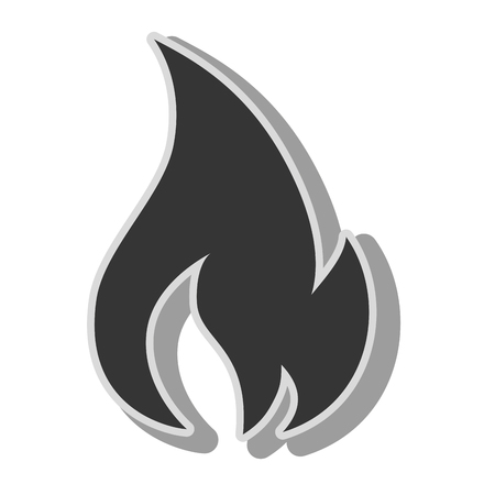fire flame burn hot heat flaming vector graphic isolated illustrationのイラスト素材