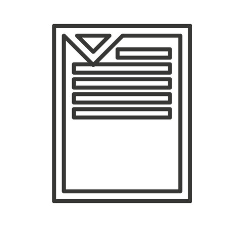 document paper file isolated icon vector illustration designのイラスト素材