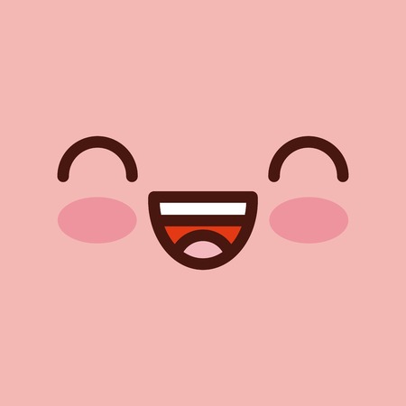 face emoticons design with expressions , vector illustration graphicのイラスト素材