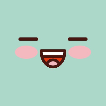 face emoticons design with expressions , vector illustration graphicのイラスト素材