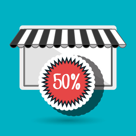 shopping cart buy discounts vector illustration graphicのイラスト素材