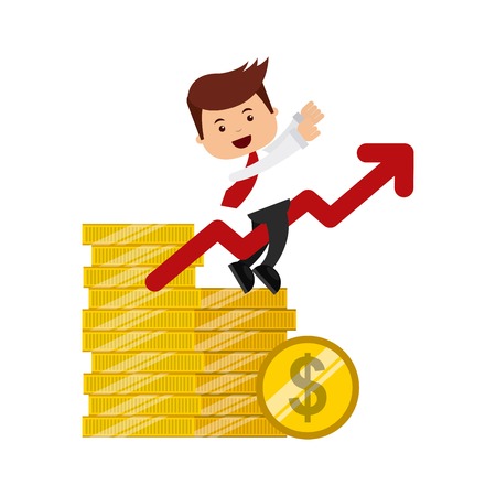 people business finance icon design, vector illustrationのイラスト素材