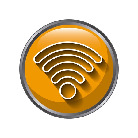 wifi icon design over white background,, vector illustrationのイラスト素材
