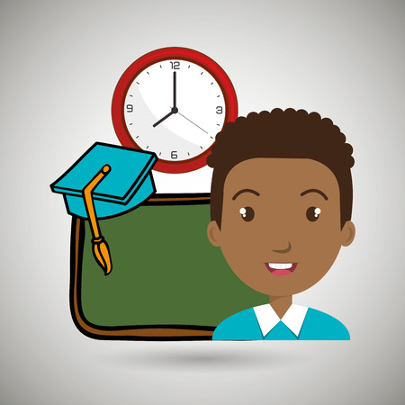 student board watch graduation vector illustration graphicのイラスト素材