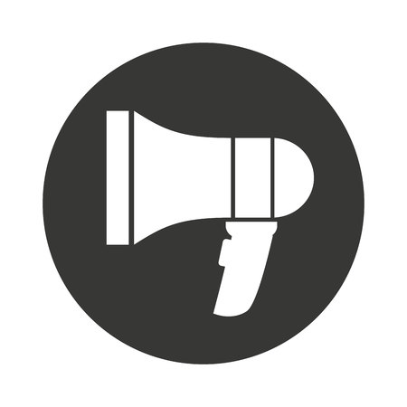 speaker sound silhouette icon vector illustration designのイラスト素材