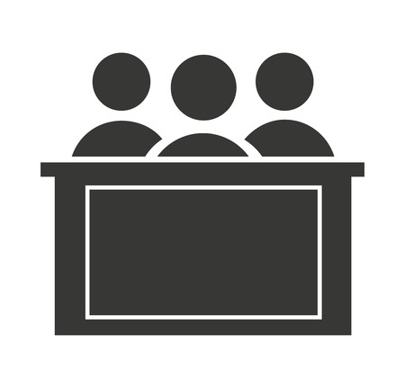 jury group isolated icon vector illustration designのイラスト素材