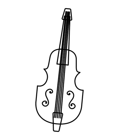 chello instrument isolated icon vector illustration designのイラスト素材