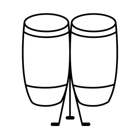 drumps music instrument isolated vector illustration designのイラスト素材