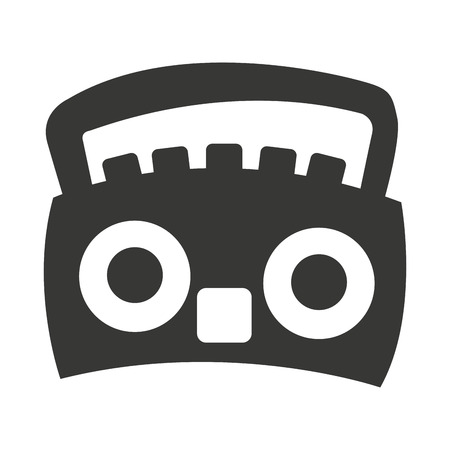 radio antena silhouette icon vector illustration designのイラスト素材