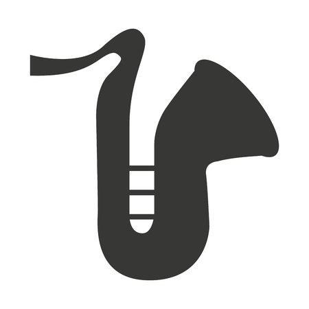 saxophone musical instrument icon vector illustration designのイラスト素材