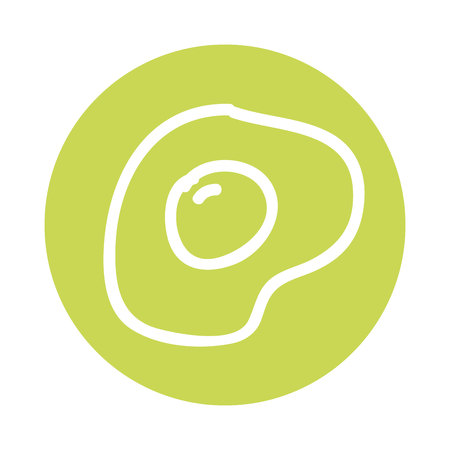 egg fried isolated icon vector illustration designのイラスト素材