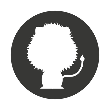 cute animal silhouette isolated icon vector illustration designのイラスト素材