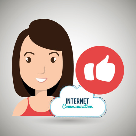 internet service cloud icon vector illustration graphicのイラスト素材