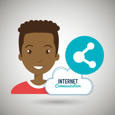 internet service cloud icon vector illustration graphicのイラスト素材