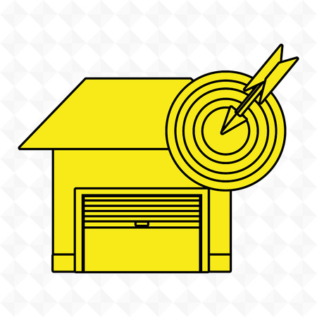 garage security safe icon vector illustration graphicのイラスト素材