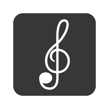 note music silhouette icon vector illustration designのイラスト素材