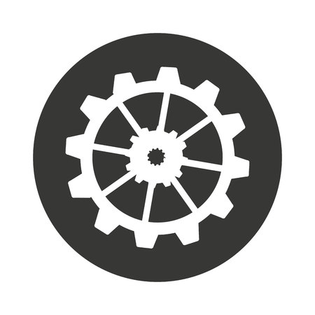 gears machine work icon vector isolated graphicのイラスト素材