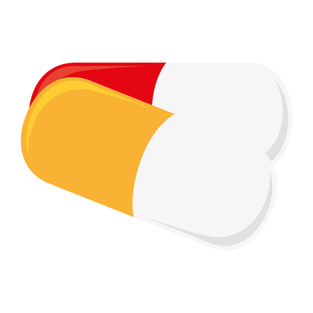 pill drug medicine prescription capsule medical vitamin vector  isolated illustrationのイラスト素材