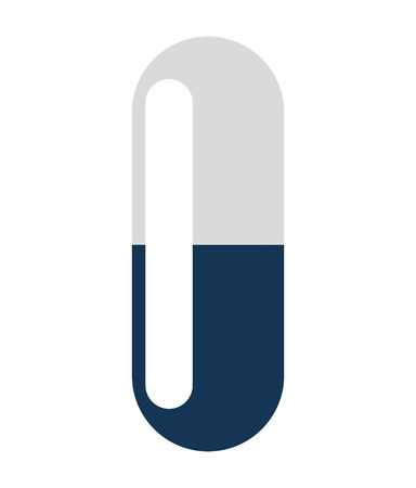 capsule drug isolated icon vector illustration designのイラスト素材