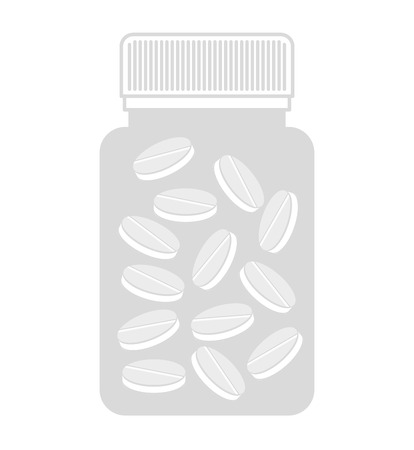bottle drugs isolated icon vector illustration designのイラスト素材