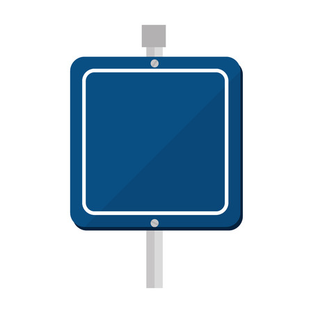 blue sign traffic vehicle highway placard road route vector  isolated and flat illustrationのイラスト素材