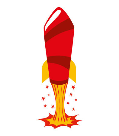 rocket comic pop art vector illustration designのイラスト素材