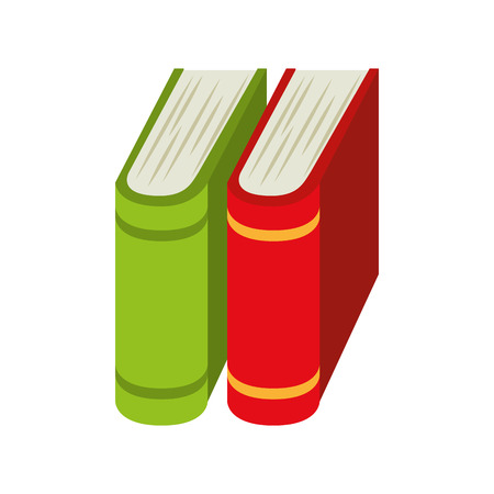 book stack education read literature learning knowledge vector illustration isolatedのイラスト素材